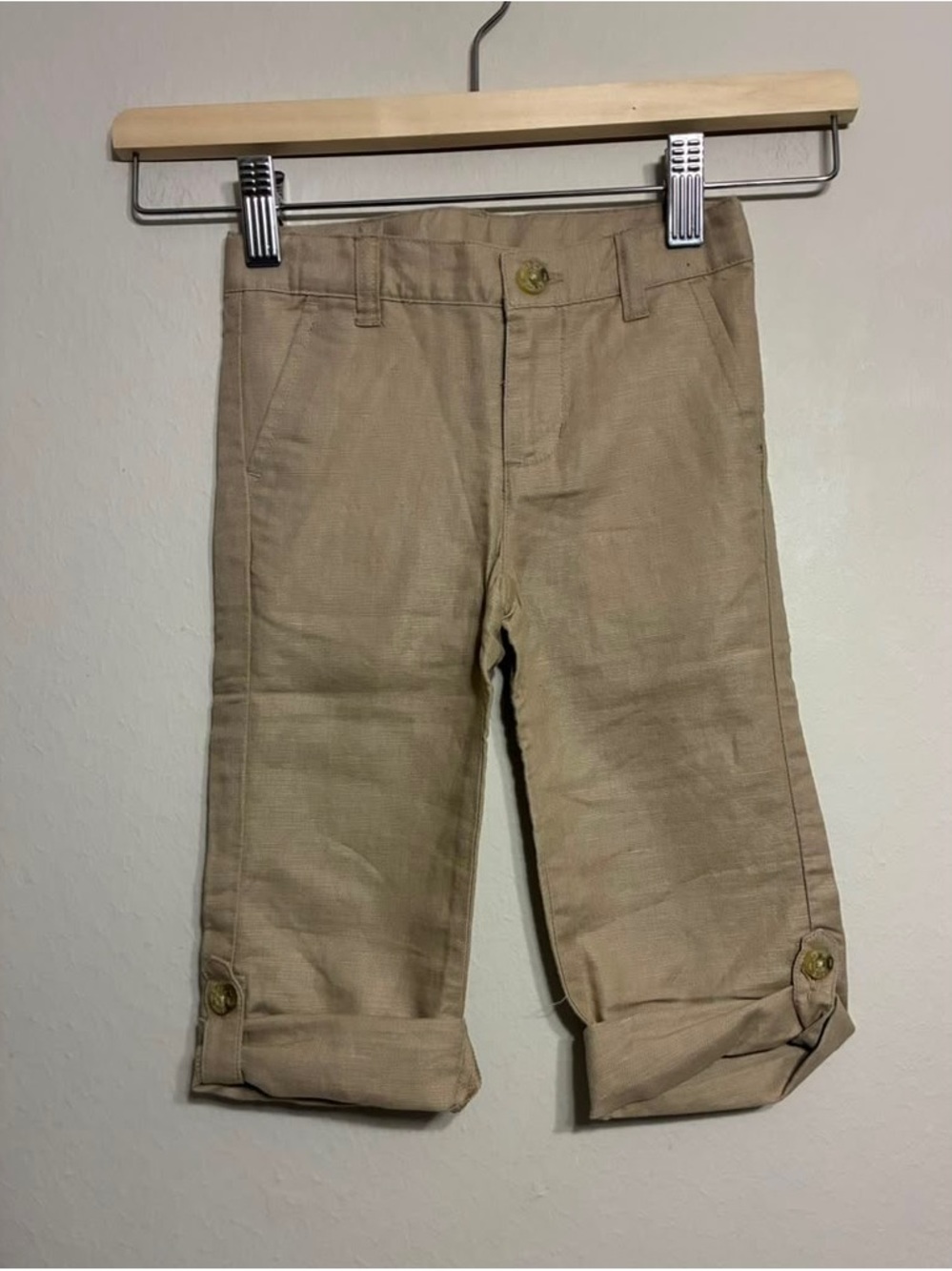 Janie and Jack Boys 2T Linen blend Khakis Chino Pant